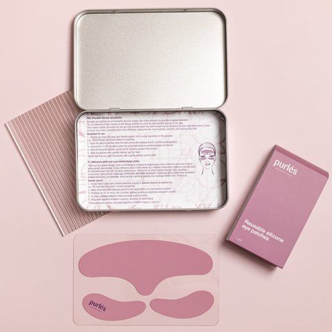 Набір багаторазових силіконових патчів, Reusable silicone eye patches, Purles purlesPatches фото