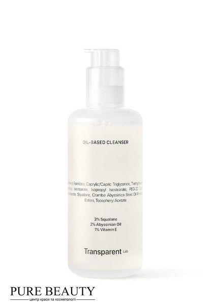 Засіб для зняття макіяжу на масляній основі, Oil-Based Cleanser, Transparent Lab 43425 фото