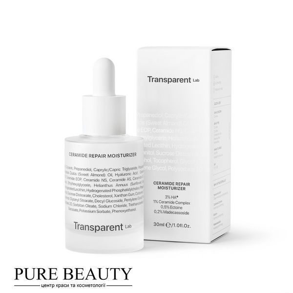 Ультразволожуюча сироватка, CERAMIDE REPAIR MOISTURIZER,TRANSPARENT-LAB 43214 фото