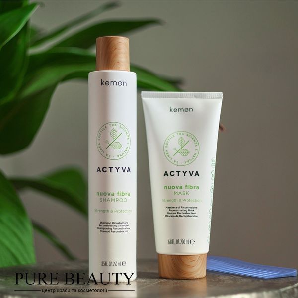 Відновлюючий шампунь Actyva Nuova Fibra Shampoo в м'якій упаковці, Kemon 092919 фото