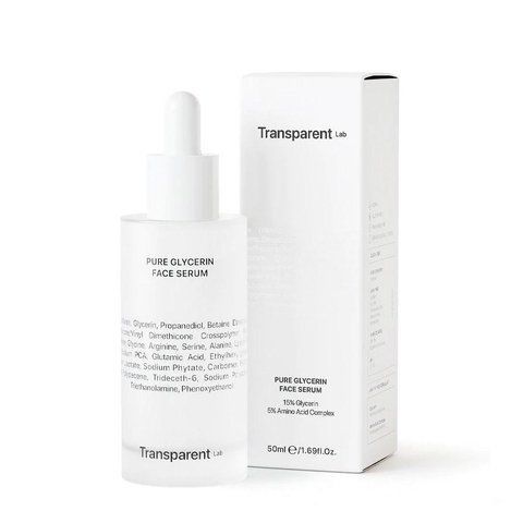 Зволожуюча сироватка з гліцерином, Pure glycerin face serum, TRANSPARENT-LAB 43416 фото