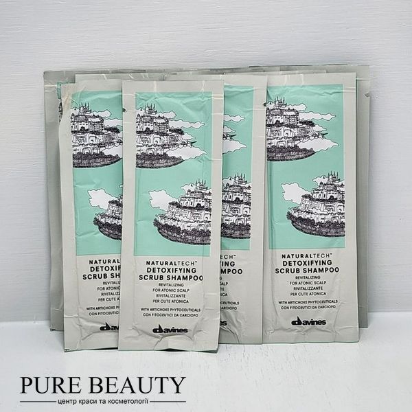 Скраб-шампунь для детоксу голови, Naturaltech Detoxifying Shampoo, Davines 71264 фото
