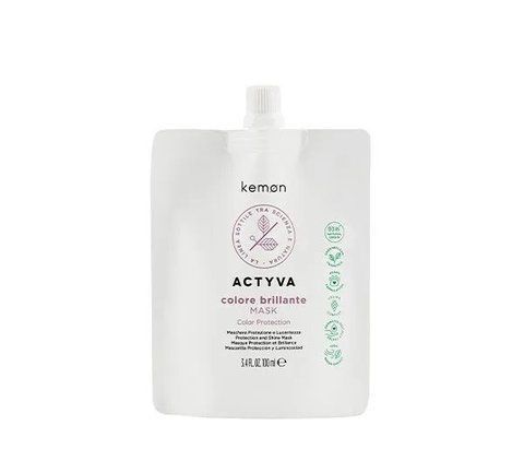 Маска для яскравості та блиску кольору Actyva Colore Brillante Mask у м'якій упаковці, Kemon 093534 фото