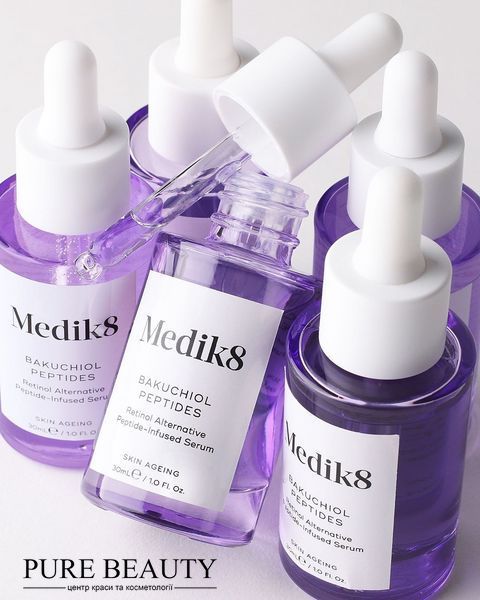 Пептидна сироватка з бакучіолом &ndash; альтернатива ретинолу, Bakuchiol peptides&trade;, Medik8  P08793 фото