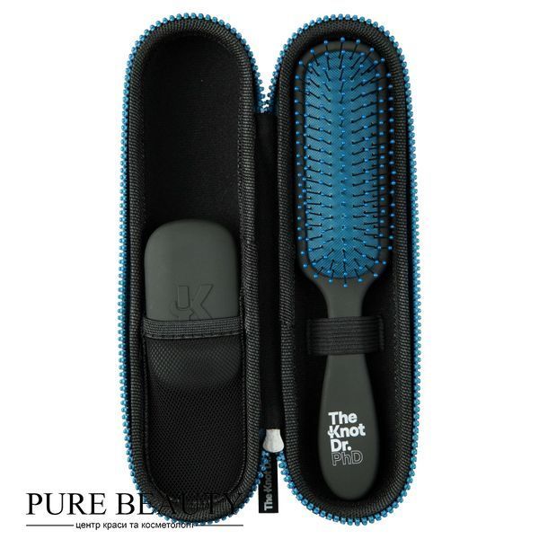 Набір для розчісування волосся The Knot dr, PhD KIT Ebony Sharkskin / синій KDDK102 фото