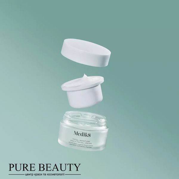 Щоденний крем для глибокого зволоження шкіри миттєвої дії,Total moisture daily facial cream, Medik8 P11379 фото