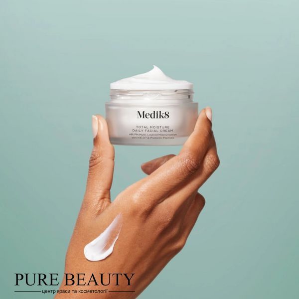 Щоденний крем для глибокого зволоження шкіри миттєвої дії,Total moisture daily facial cream, Medik8 P11379 фото