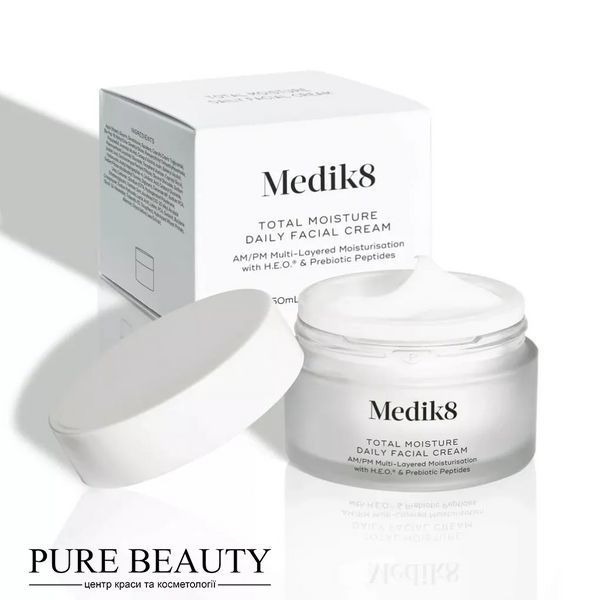 Щоденний крем для глибокого зволоження шкіри миттєвої дії,Total moisture daily facial cream, Medik8 P11379 фото