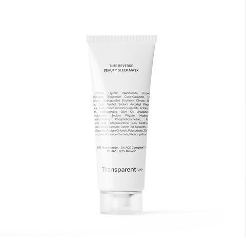 Нічна антивікова маска, Time reverse beauty sleep mask, TRANSPARENT-LAB 43210 фото