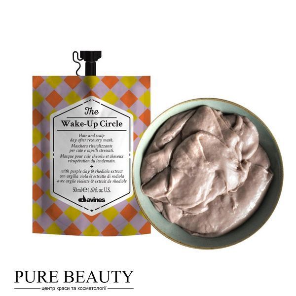 Маска-антистрес для волосся та шкіри голови, The Wake-Up Circle Invigorating Hair Mask for Stressed Hair, Davines 77004 фото