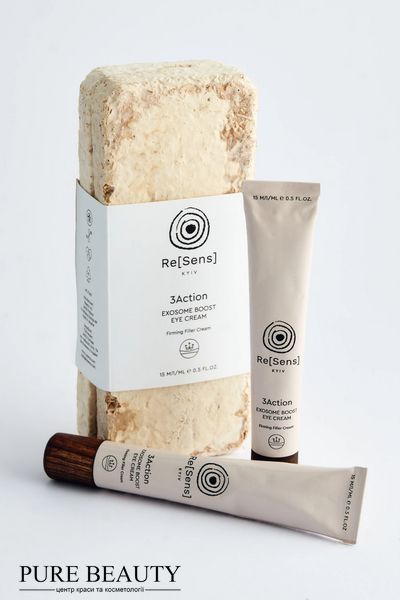 Крем-філер навколо очей потрійної дії, 3Action Exosome Boost Eye Cream, Resens R242 фото