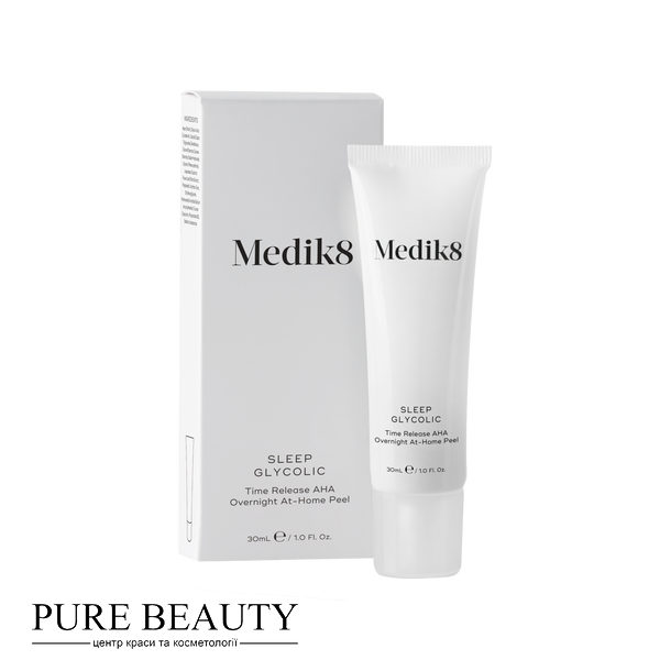 Нічна сироватка з АНА для пілінгу в домашніх умовах, Sleep glycolic, Medik8 P09005 фото