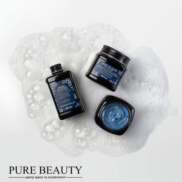 Heart of Glass Rich Conditioner, живильний кондиціонер, що підтримує колір, для відтінків блонд, Davines 72010 фото