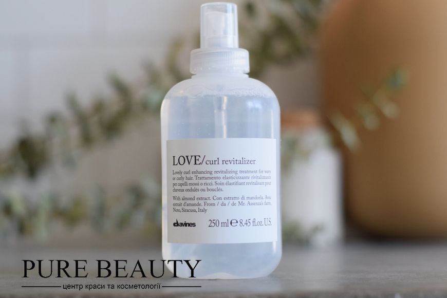 Спрей-ревіталайзер, відновлюючий завиток, не потребує змивання, Love Curl Revitalizer, Davines 75534 фото