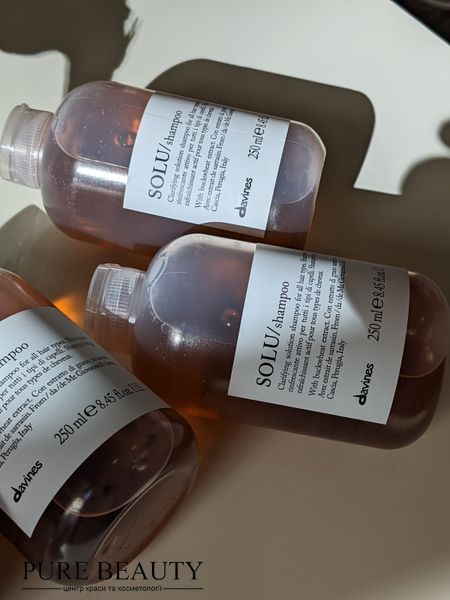 Solu Shampoo, освіжаючий шампунь для глибокого очищення, Davines 75029 фото