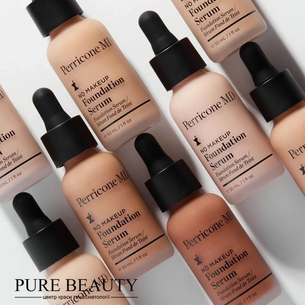 Лікувальна тональна основа для покращення кольору обличчя, No Makeup Foundation Serum Broad Spectrum SPF 20,  Perricone MD 12188333 фото