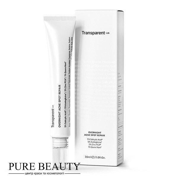 Нічний засіб від прищів, ADULT ACNE TREATMENT, TRANSPARENT-LAB 43207 фото
