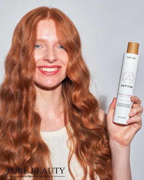 Шампунь для яскравості кольору та блиску, Actyva Colore Brillante Shampoo, Kemon 093275 фото