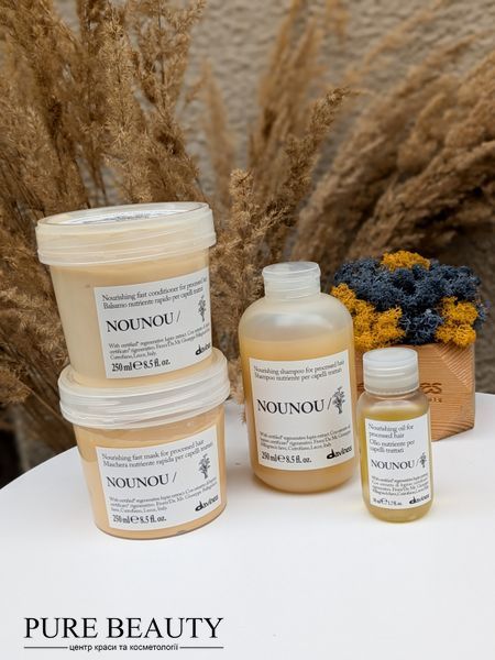 Поживний шампунь для хімічно пошкодженого волосся, Nounou shampoo, Davines 70031 фото