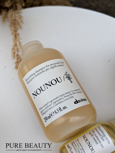 Поживний шампунь для хімічно пошкодженого волосся, Nounou shampoo, Davines 70031 фото