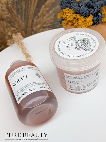 Скраб для шкіри голови з морською сіллю, Solu scrub, Davines 70015 фото